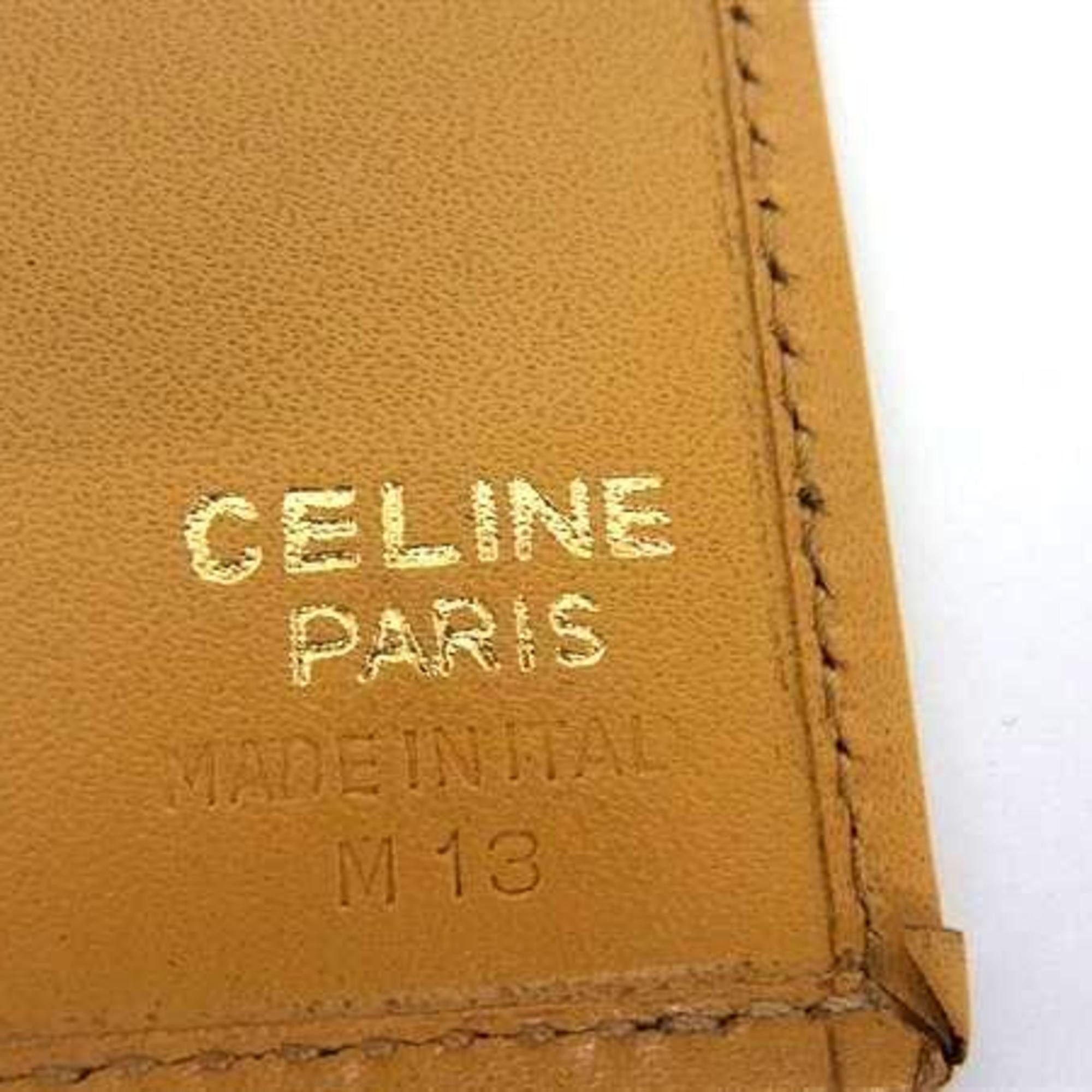 Celine CELINE Macadam Bifold Wallet, Brown Leather, Women's Size ONE SIZE - 2 Thumbnail