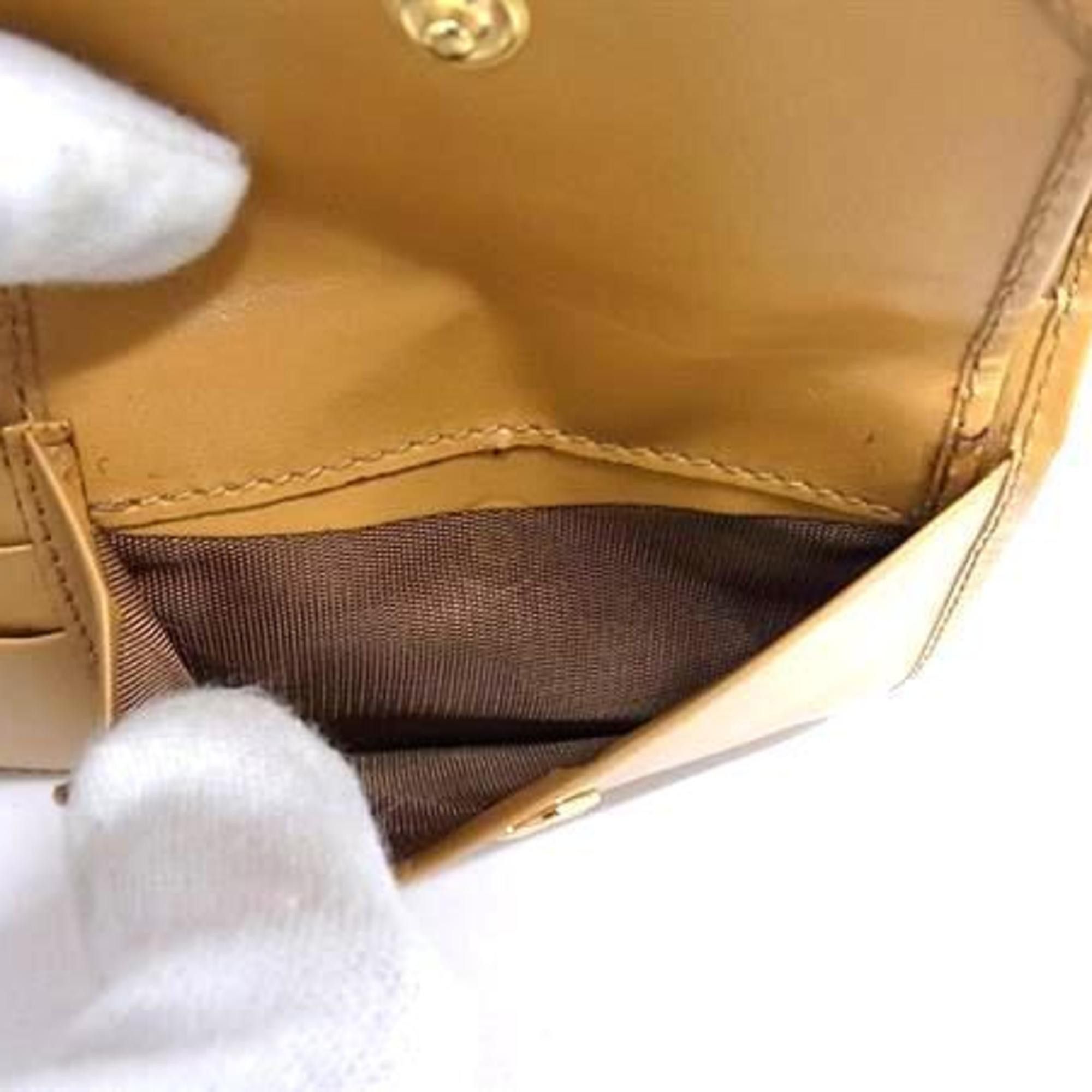 Celine CELINE Macadam Bifold Wallet, Brown Leather, Women's Size ONE SIZE - 6 Thumbnail