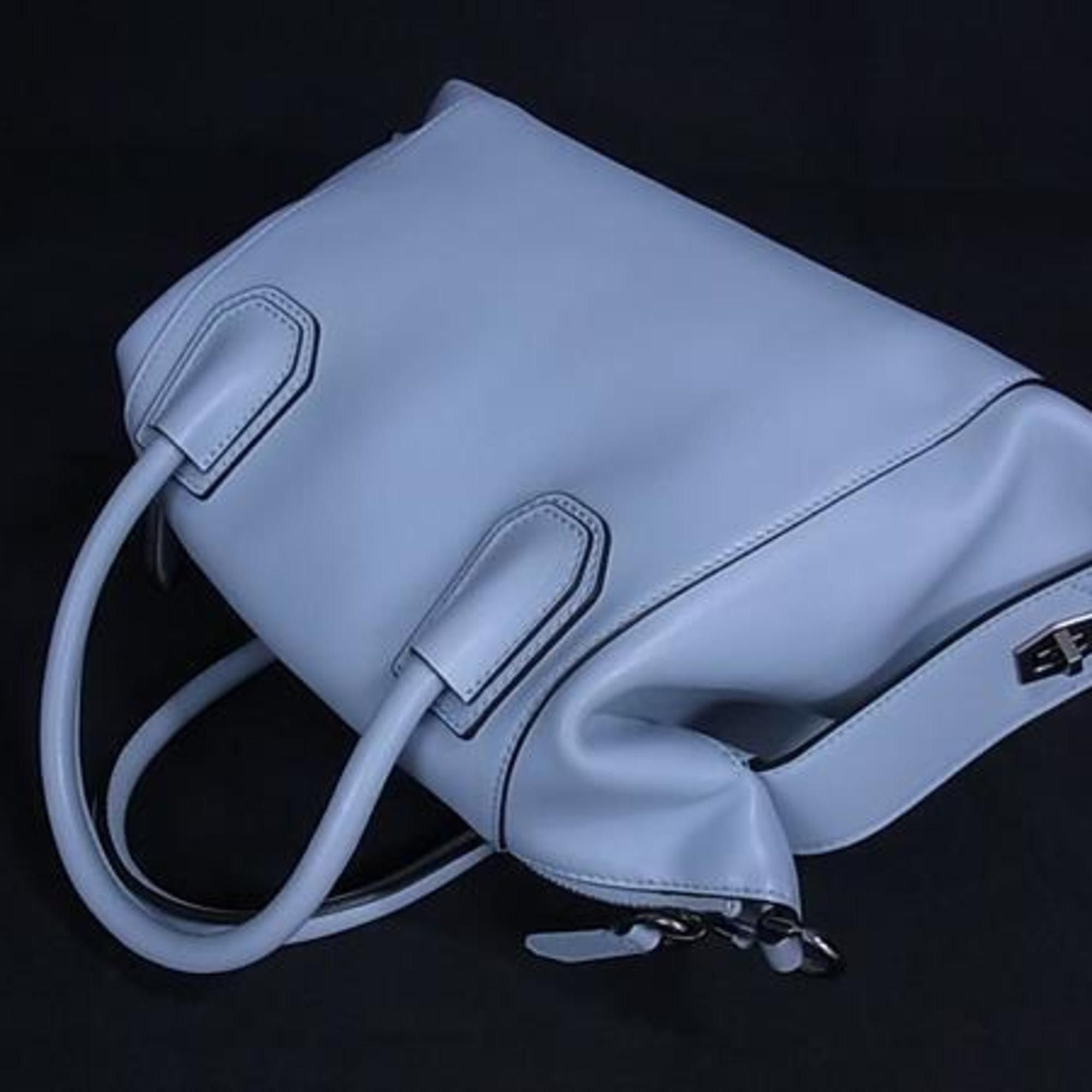 Givenchy GIVENCHY Antigona Soft Small Handbag in Light Blue Leather for Women Size ONE SIZE - 4 Thumbnail