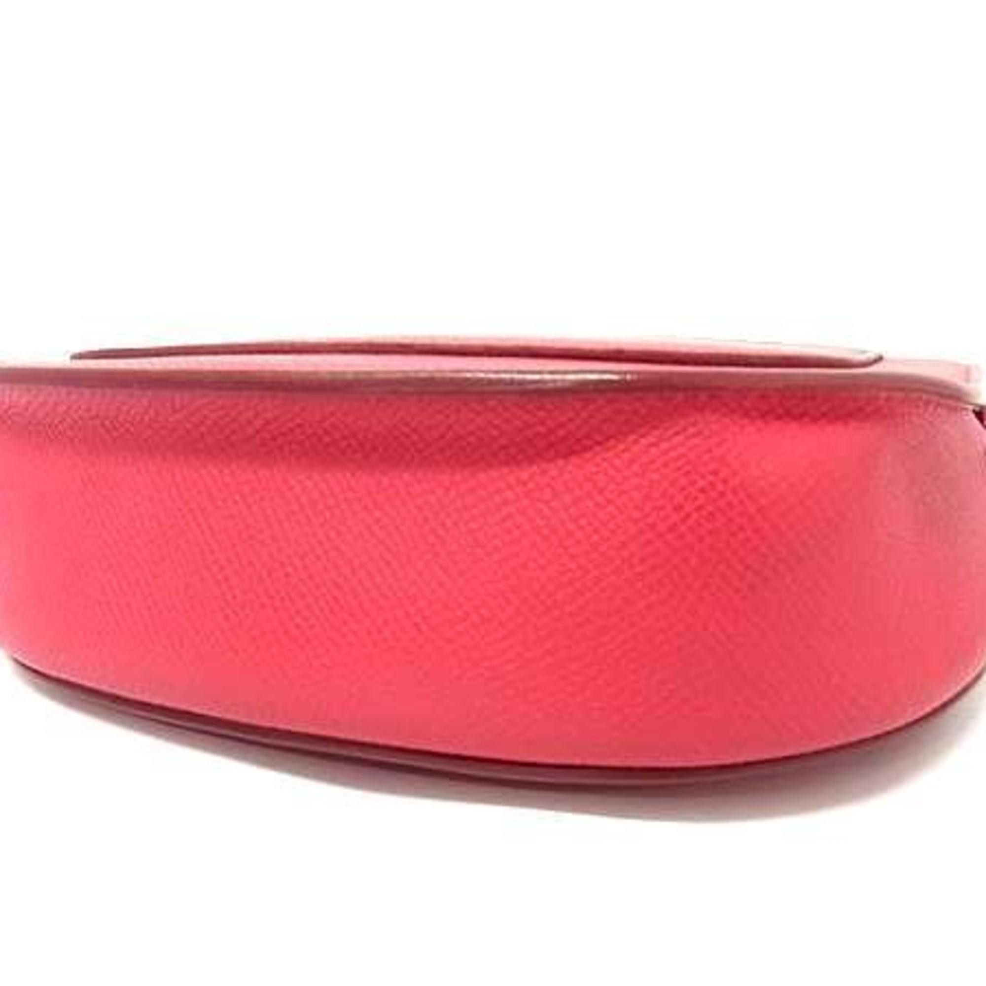 Celine CELINE Trotter Small Shoulder Bag in Pink Red Leather and Fuchsia Size ONE SIZE - 5 Thumbnail