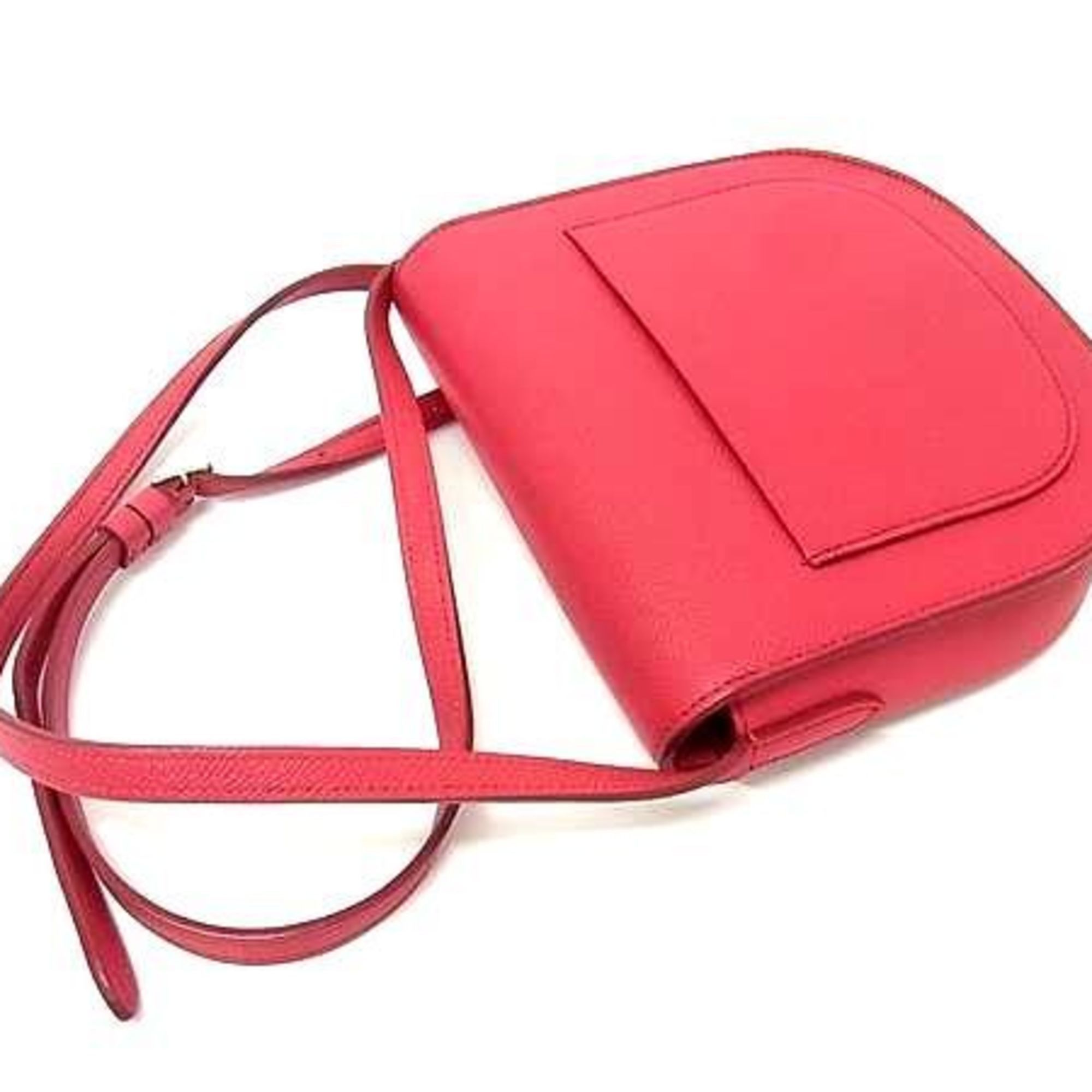 Celine CELINE Trotter Small Shoulder Bag in Pink Red Leather and Fuchsia Size ONE SIZE - 4 Thumbnail