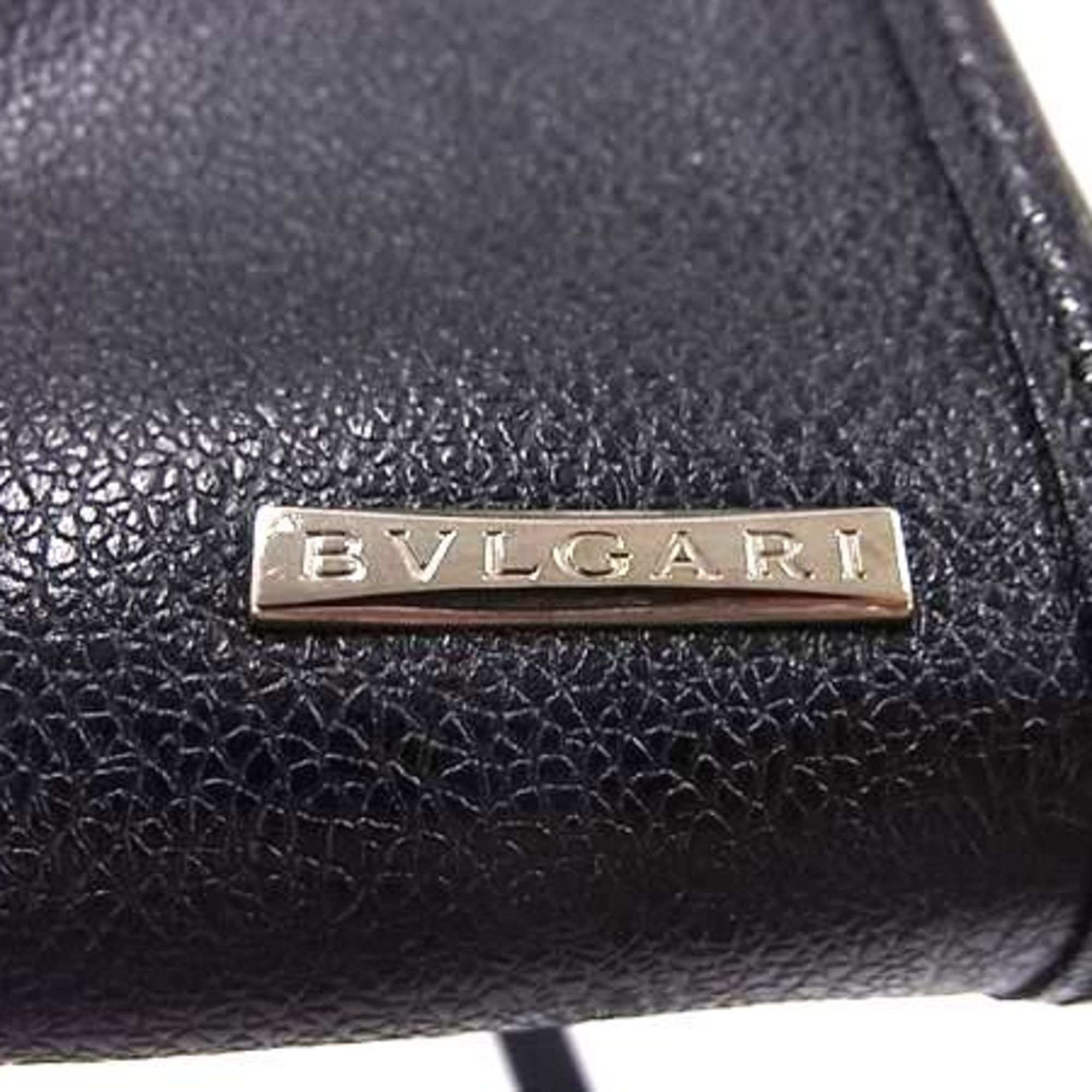 Bvlgari BVLGARI Bulgari shoulder bag in black leather for men and women Size ONE SIZE - 2 Thumbnail