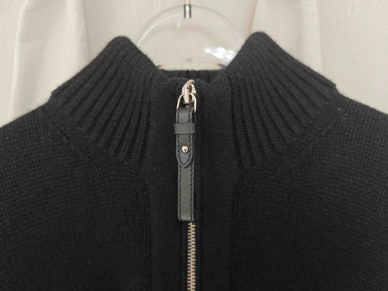 Hermes Hermes Black Cashmere Cape Top - dmc Size M / US 6-8 / IT 42-44 - 3 Thumbnail