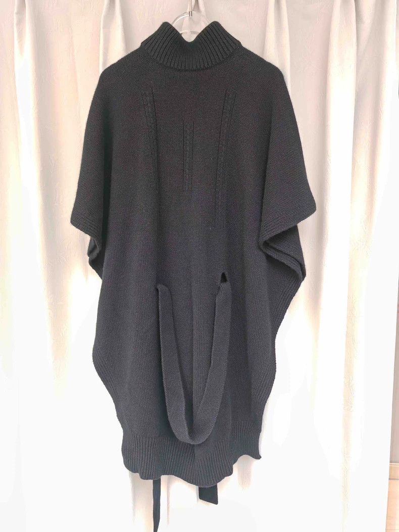 Hermes Hermes Black Cashmere Cape Top - dmc Size M / US 6-8 / IT 42-44 - 4 Thumbnail