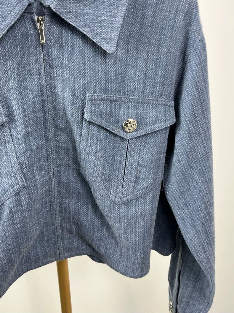 Chanel Chanel Blue Collared Long Sleeve Jacket - dmc Size M / US 6-8 / IT 42-44 - 3 Thumbnail