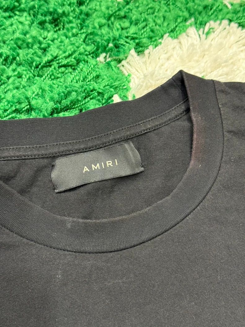 Amiri Amiri Black Logo Short Sleeve Tee - dmc Size US L / EU 52-54 / 3 - 3 Thumbnail