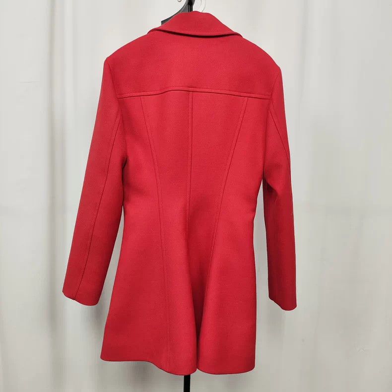 Louis Vuitton Louis Vuitton Red Wool Coat Size 34 - dmc Size XS / US 0-2 / IT 36-38 - 2 Thumbnail