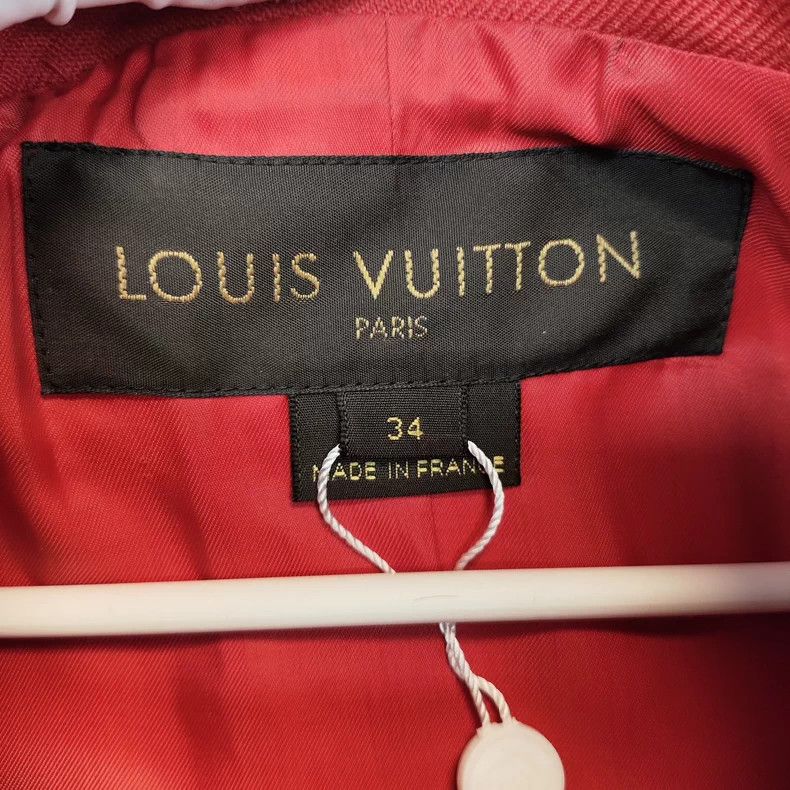 Louis Vuitton Louis Vuitton Red Wool Coat Size 34 - dmc Size XS / US 0-2 / IT 36-38 - 3 Thumbnail