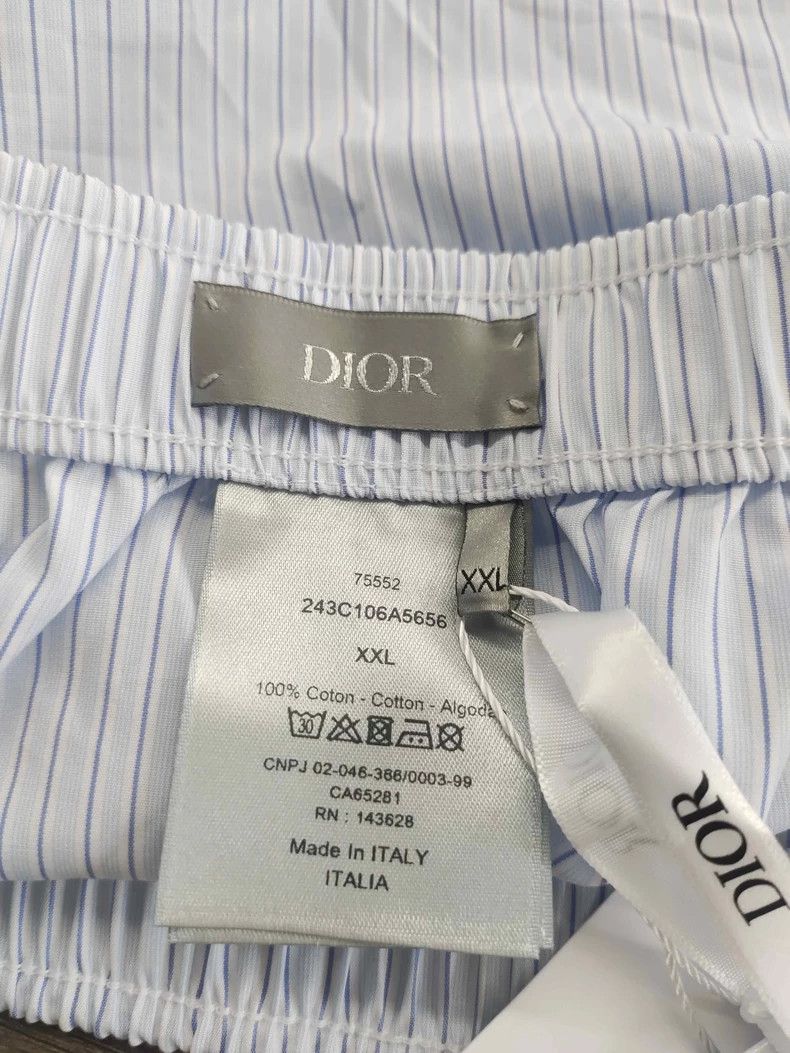 Dior Dior Blue White Striped Shorts - dmc Size US 31 - 4 Thumbnail