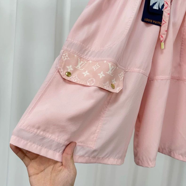 Louis Vuitton Louis Vuitton Pink Monogram Silk Shorts - dmc Size 26" / US 2 / IT 38 - 4 Thumbnail