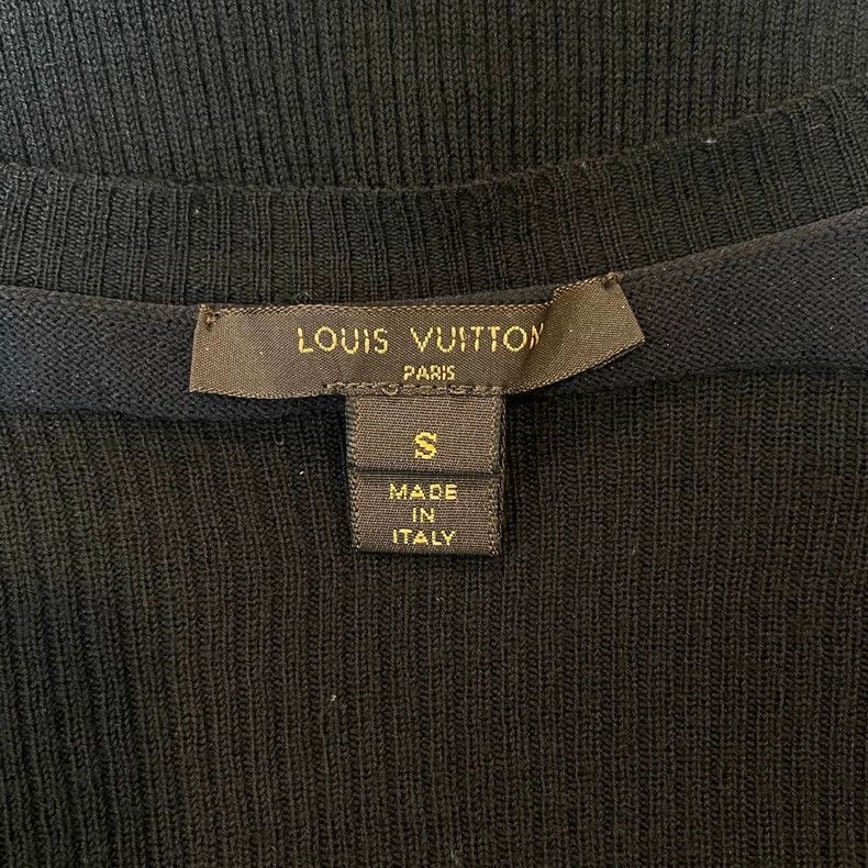 Louis Vuitton Louis Vuitton Black Knit Top - dmc Size M / US 6-8 / IT 42-44 - 5 Thumbnail