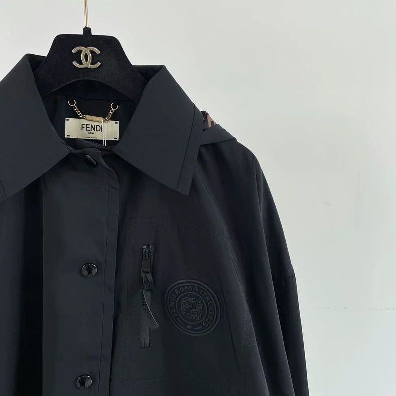 Fendi Fendi Black Jacket Coat Size 38 - dmc Size S / US 4 / IT 40 - 3 Thumbnail