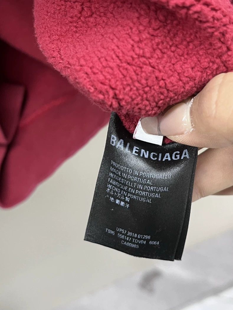 Balenciaga Balenciaga Chest Logo Red Sweatshirt - dmc Size US M / EU 48-50 / 2 - 6 Thumbnail