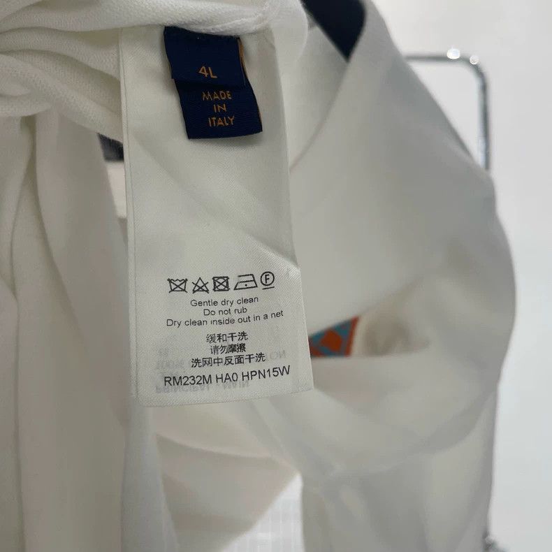 Louis Vuitton Louis Vuitton White Intarsia Knit Tee - dmc Size US L / EU 52-54 / 3 - 5 Thumbnail