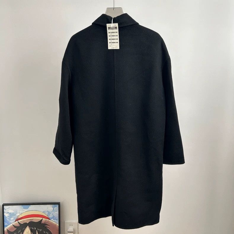 Hermes Hermes Black Cashmere Lapel Coat Size 34 - dmc Size XS / US 0-2 / IT 36-38 - 2 Thumbnail