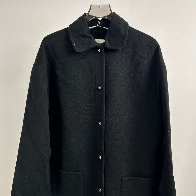 Hermes Hermes Black Cashmere Lapel Coat Size 34 - dmc Size XS / US 0-2 / IT 36-38 - 6 Thumbnail