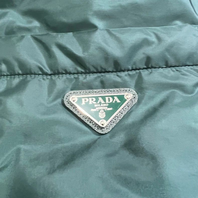 Prada Prada Green Nylon Collared Jacket - dmc Size US L / EU 52-54 / 3 - 5 Thumbnail