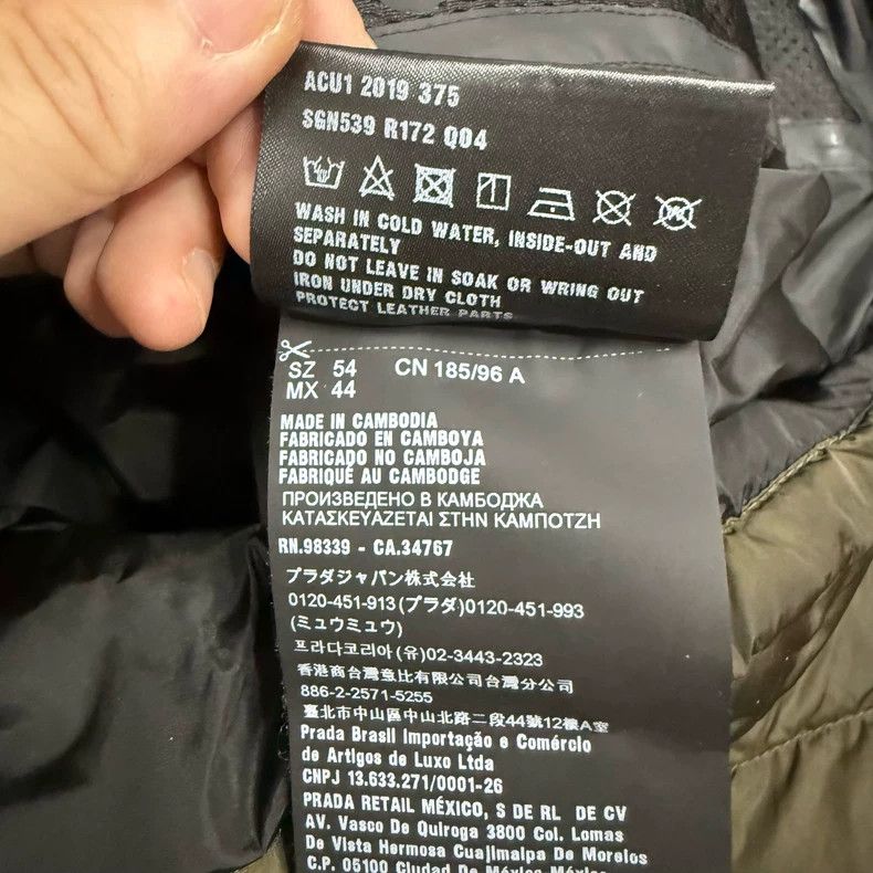 Prada Green Triangle Down Jacket - dmc