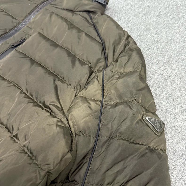 Prada Green Triangle Down Jacket - dmc