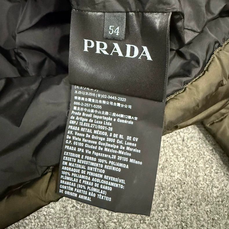 Prada Green Triangle Down Jacket - dmc
