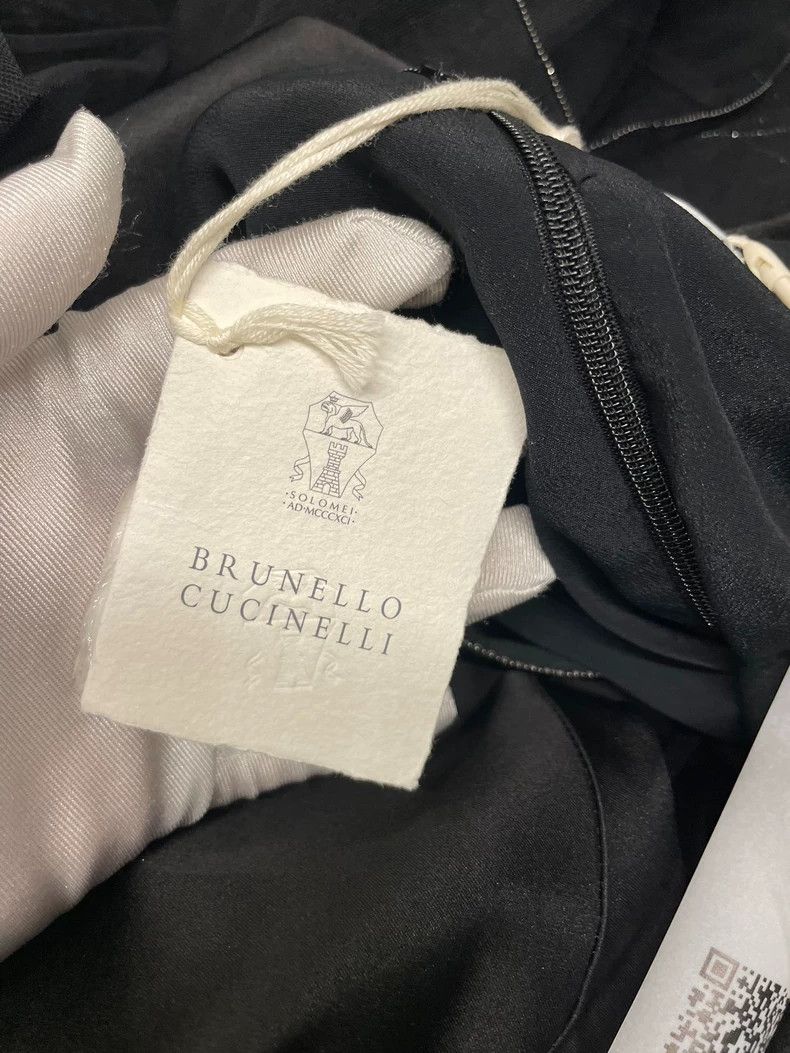 Brunello Cucinelli Brunello Cucinelli Black Beaded Dress - dmc Size XS / US 0-2 / IT 36-38 - 8 Thumbnail