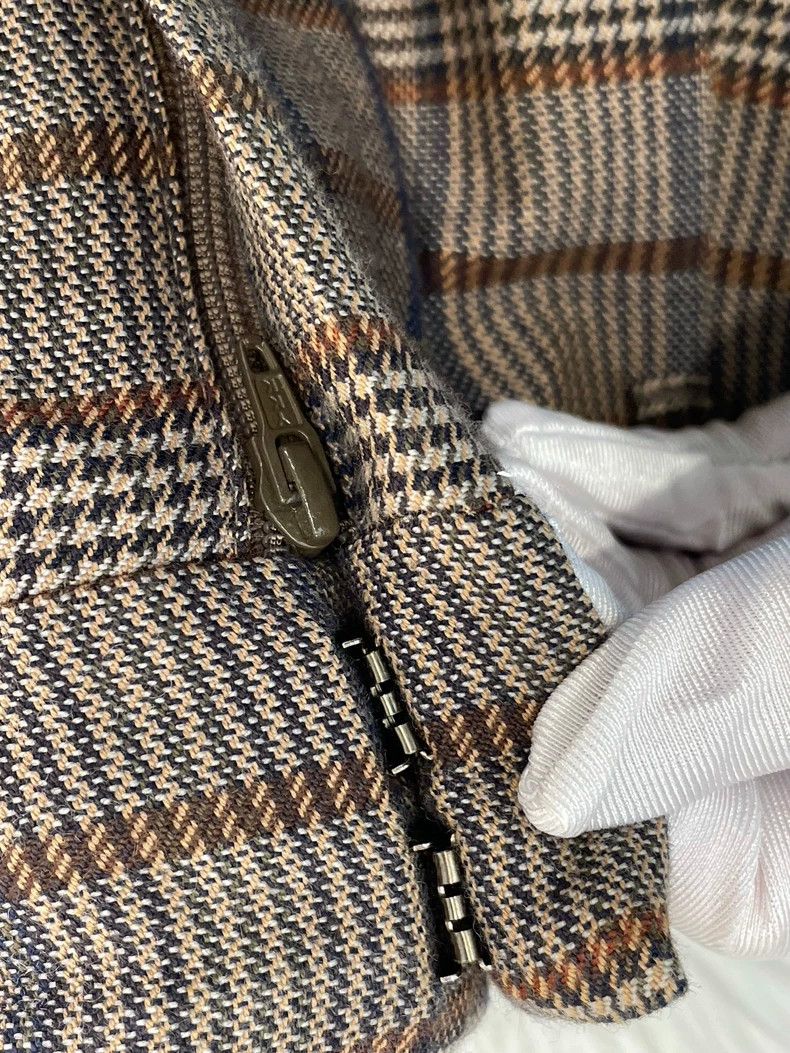 Brunello Cucinelli Brunello Cucinelli Brown Plaid Wool Trousers - dmc Size US 36 / EU 52 - 9 Thumbnail