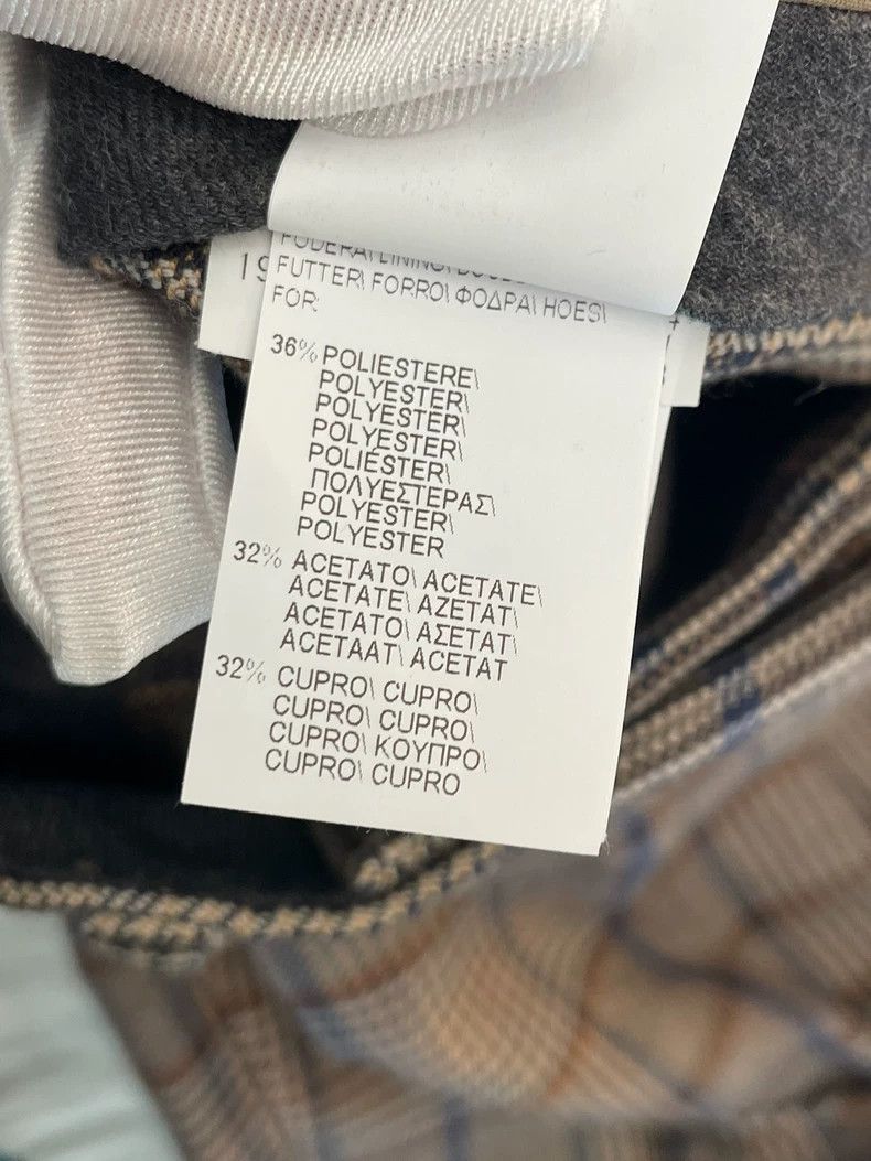 Brunello Cucinelli Brunello Cucinelli Brown Plaid Wool Trousers - dmc Size US 36 / EU 52 - 7 Thumbnail