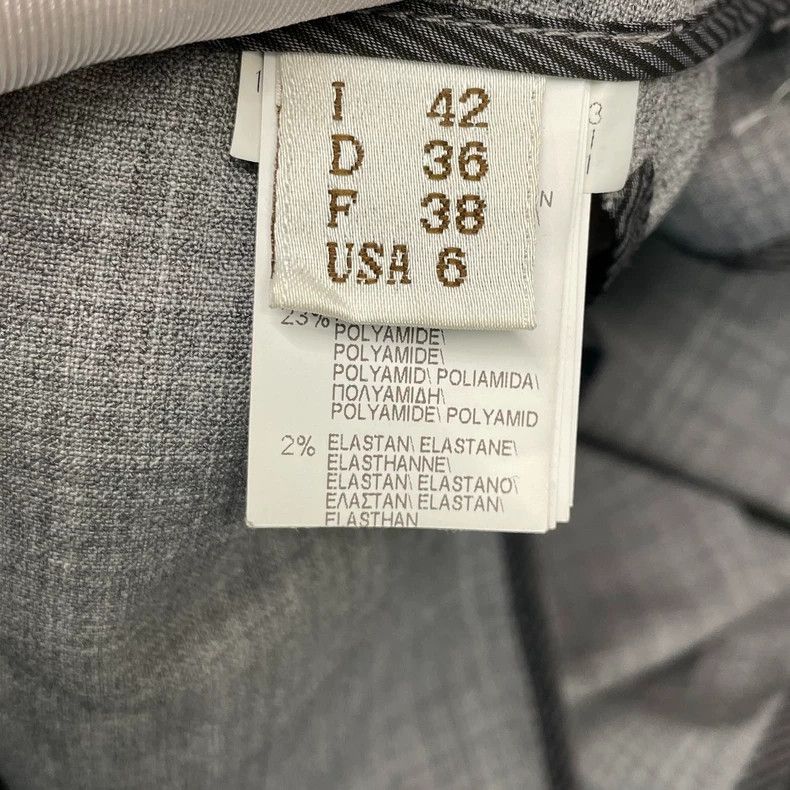 Brunello Cucinelli Brunello Cucinelli Gray Beaded Wool Pants - dmc Size US 38 / EU 54 - 7 Thumbnail