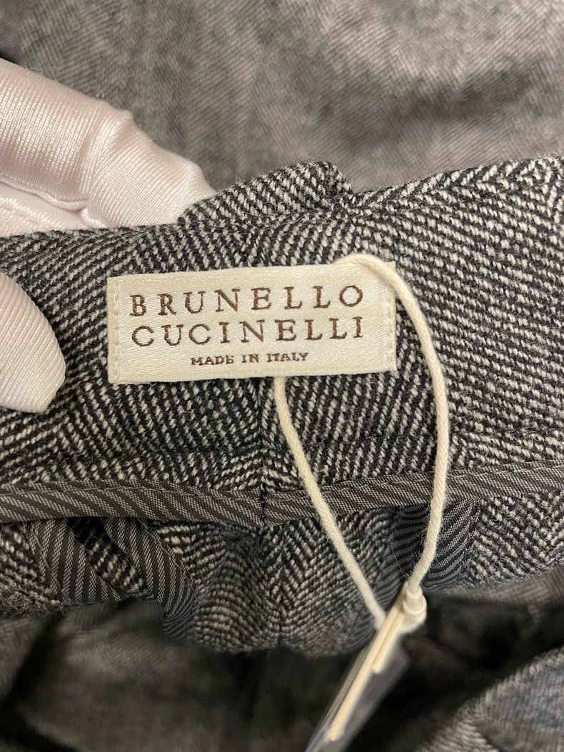Brunello Cucinelli Brunello Cucinelli Gray Casual Wool Pants - dmc Size US 36 / EU 52 - 5 Thumbnail