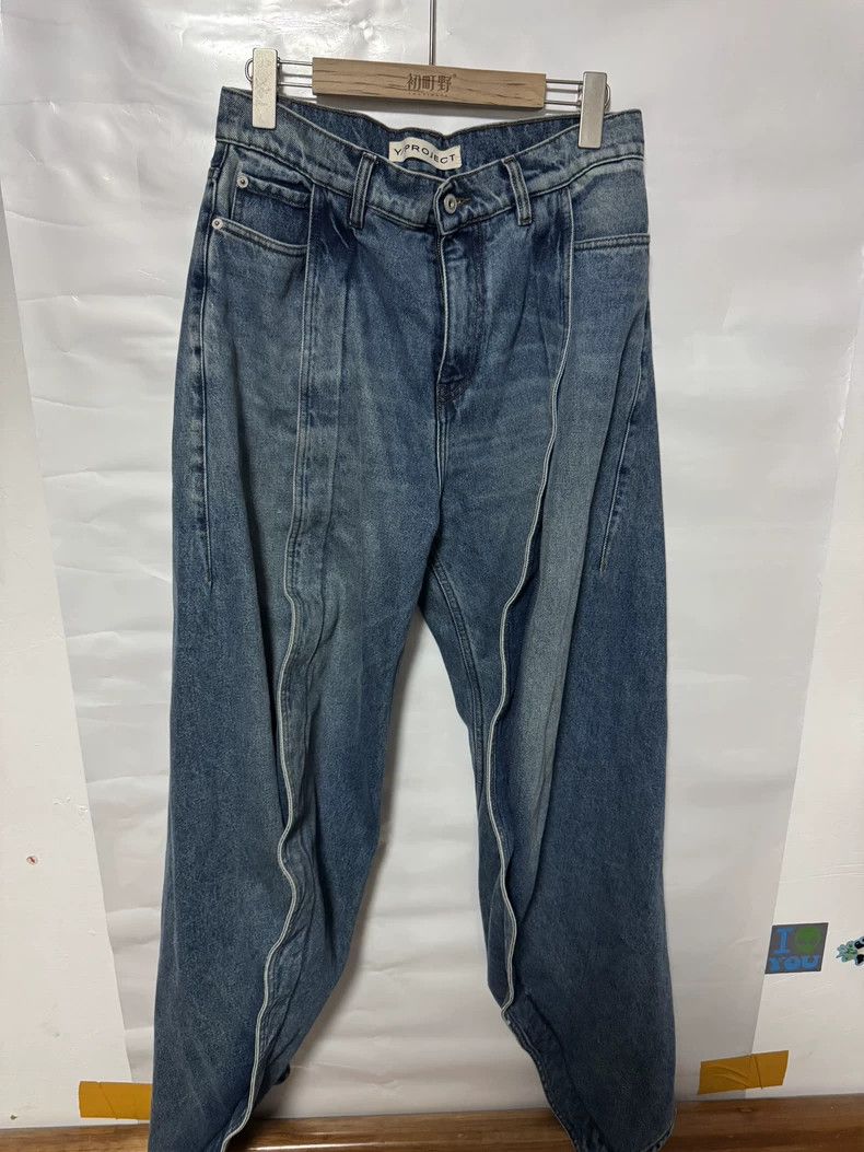 Y/Project Y/Project Blue Denim Banana Pants - dmc Size US 29 - 2 Thumbnail