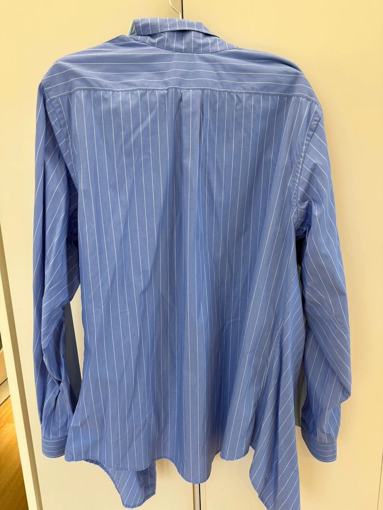 Y/Project Yproject Blue Striped Oversize Shirt - dmc Size US S / EU 44-46 / 1 - 2 Thumbnail
