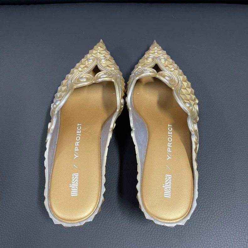 Y/Project Y/Project Melissa Gold Crystal Pointed Shoes - dmc Size US 8 / IT 38 - 4 Thumbnail