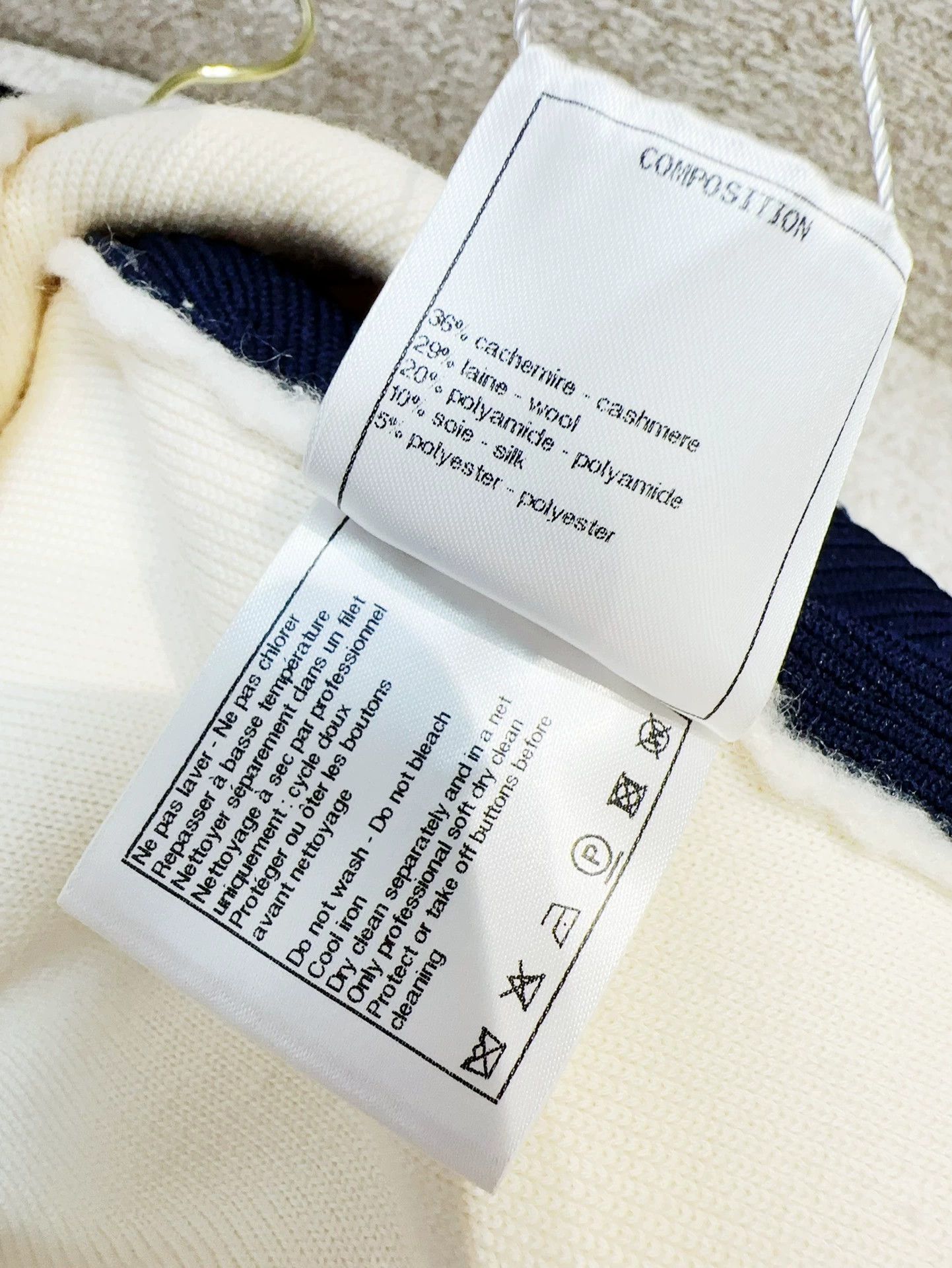 Chanel Chanel Coco Neige Cashmere Jacket - dmc Size US L / EU 52-54 / 3 - 7 Thumbnail