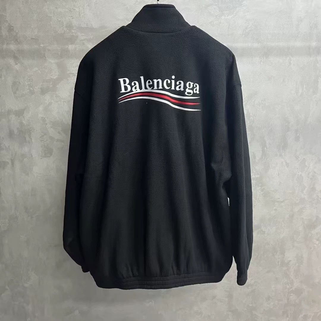 Balenciaga Balenciaga Black Logo Zip Jacket - dmc Size US S / EU 44-46 / 1 - 4 Thumbnail