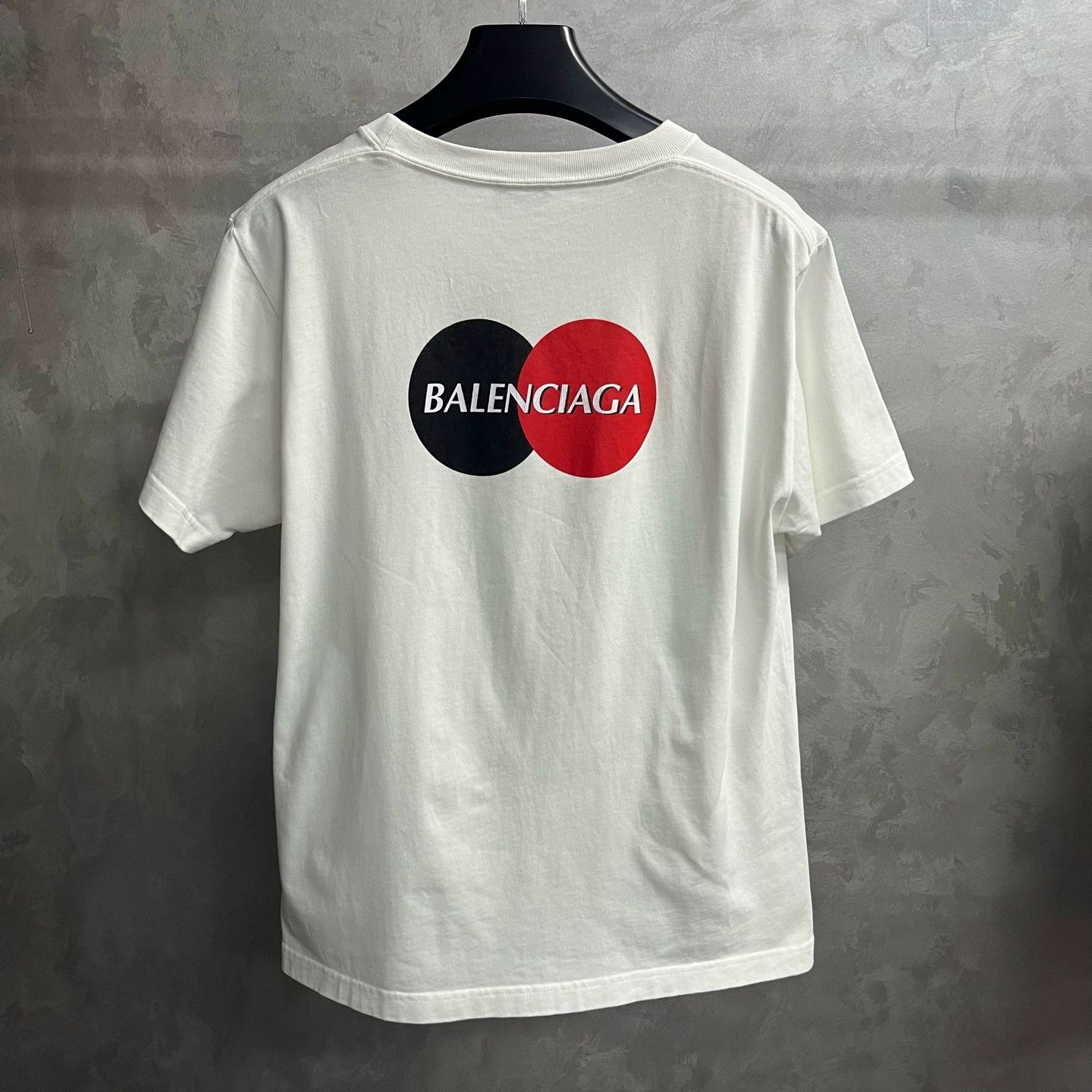 Balenciaga Balenciaga White Logo Cropped T-Shirt - dmc Size US XL / EU 56 / 4 - 5 Thumbnail