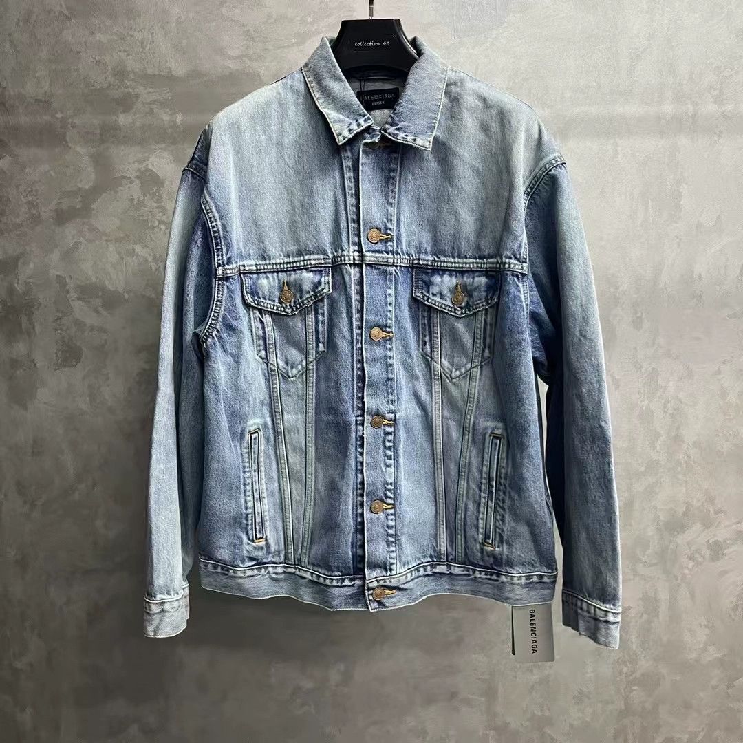 Balenciaga Balenciaga Blue Denim Hooded Jacket - dmc Size US XS / EU 42 / 0 - 2 Thumbnail