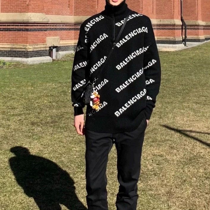 Balenciaga Balenciaga Logo Turtleneck Sweater - dmc Size US XS / EU 42 / 0 - 5 Thumbnail