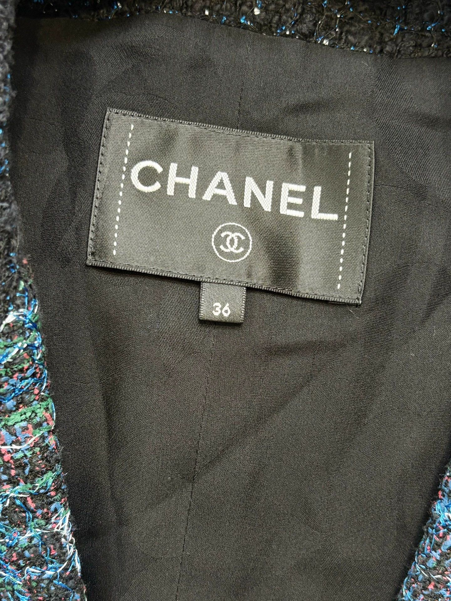 Chanel Chanel 22P Blue Tweed Long Coat - dmc Size US S / EU 44-46 / 1 - 4 Thumbnail