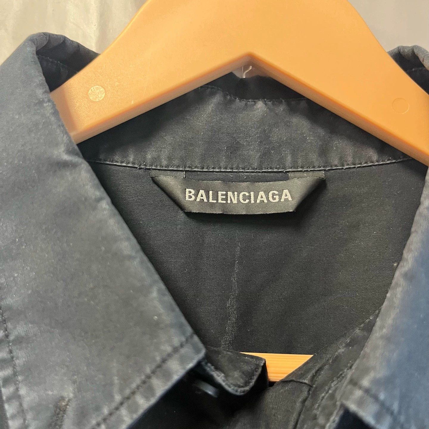 Balenciaga Balenciaga Black Tape Short Sleeve Shirt - dmc Size US M / EU 48-50 / 2 - 5 Thumbnail