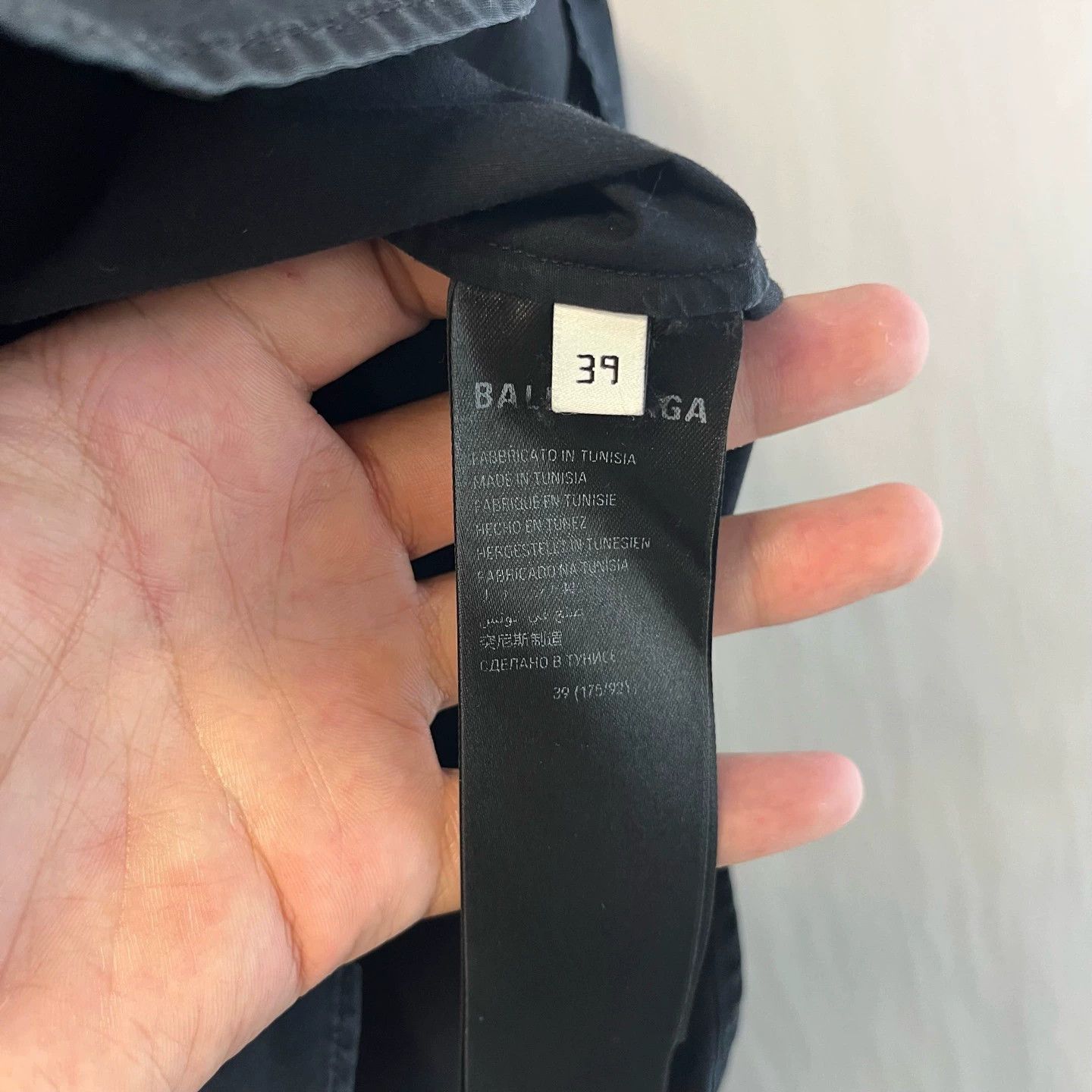 Balenciaga Balenciaga Black Tape Short Sleeve Shirt - dmc Size US M / EU 48-50 / 2 - 4 Thumbnail