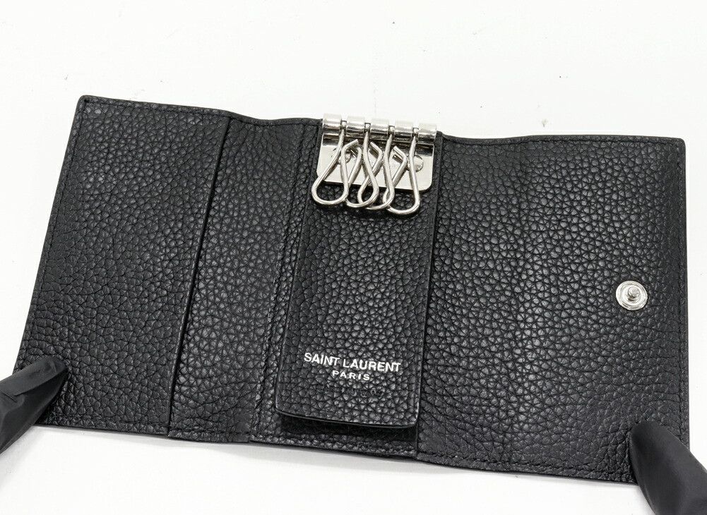 Yves Saint Laurent Yves Saint Laurent Saint Laurent Paris Cassandra Shadow Calf Key Case Leather Key case TGN687099 1021 DUTY FREE for USA Size ONE SIZE - 3 Thumbnail