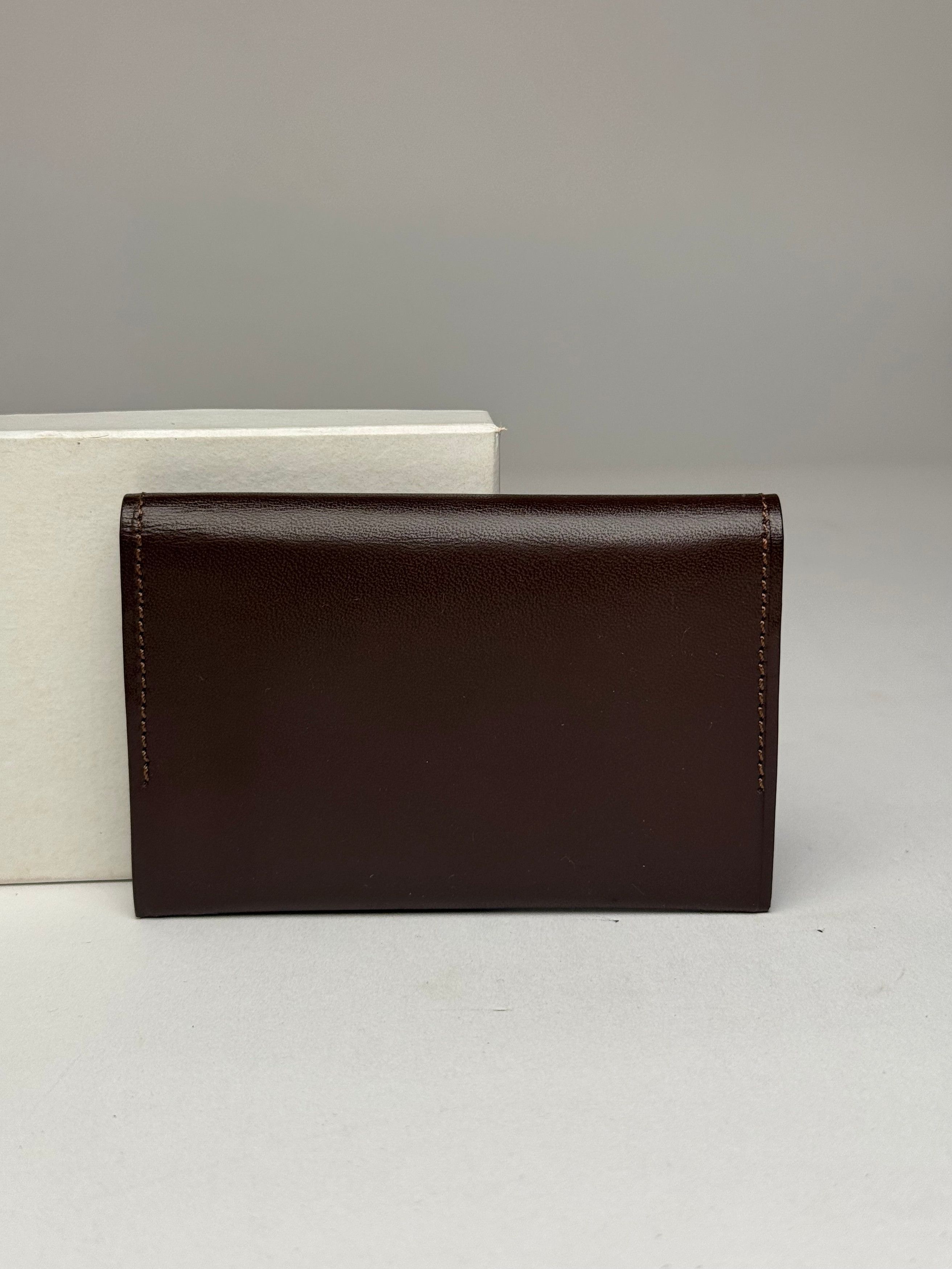 Issey Miyake Vintage Leather Card Holder Brown Size ONE SIZE - 10 Thumbnail