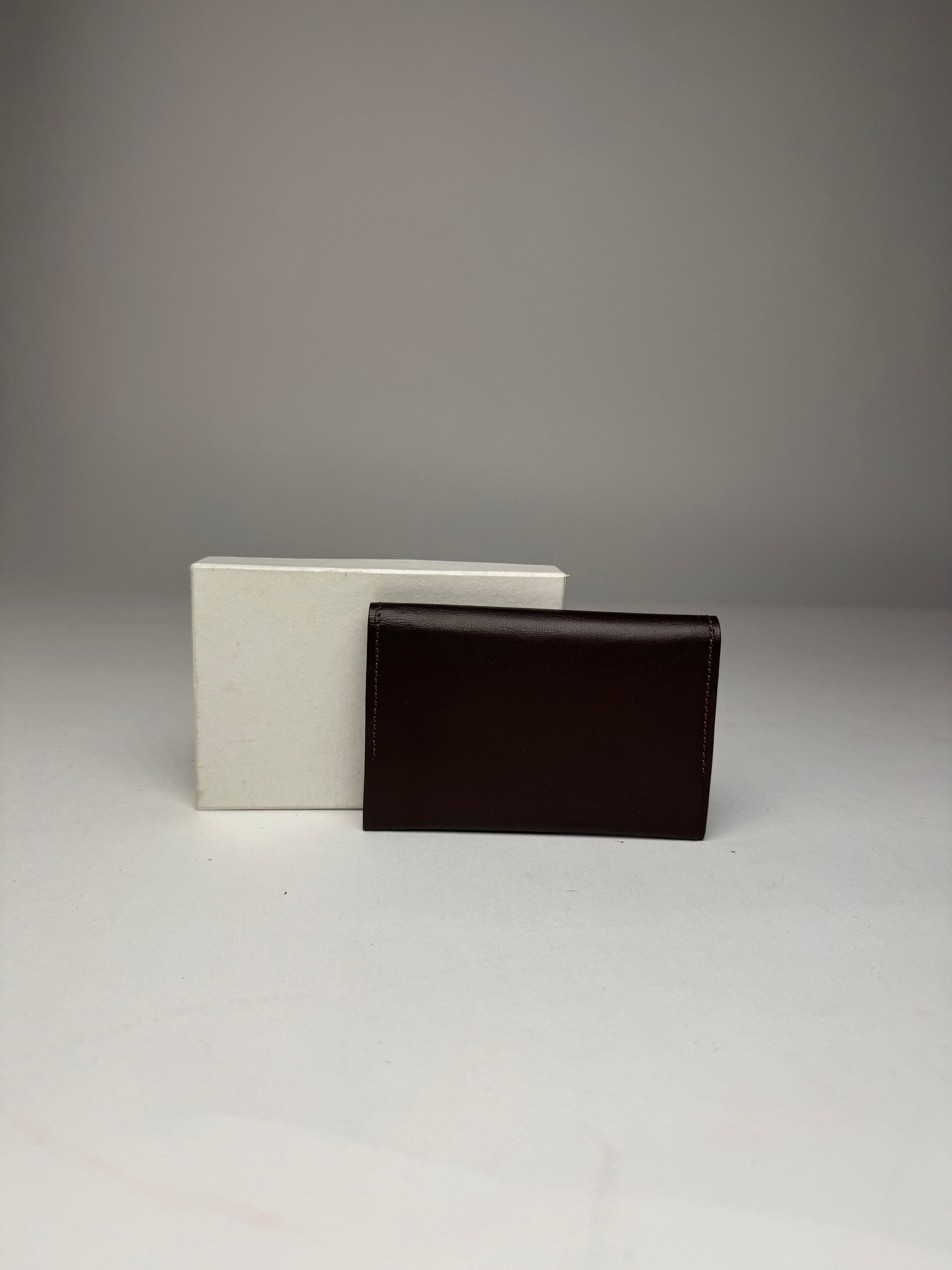Issey Miyake Vintage Leather Card Holder Brown Size ONE SIZE - 2 Thumbnail