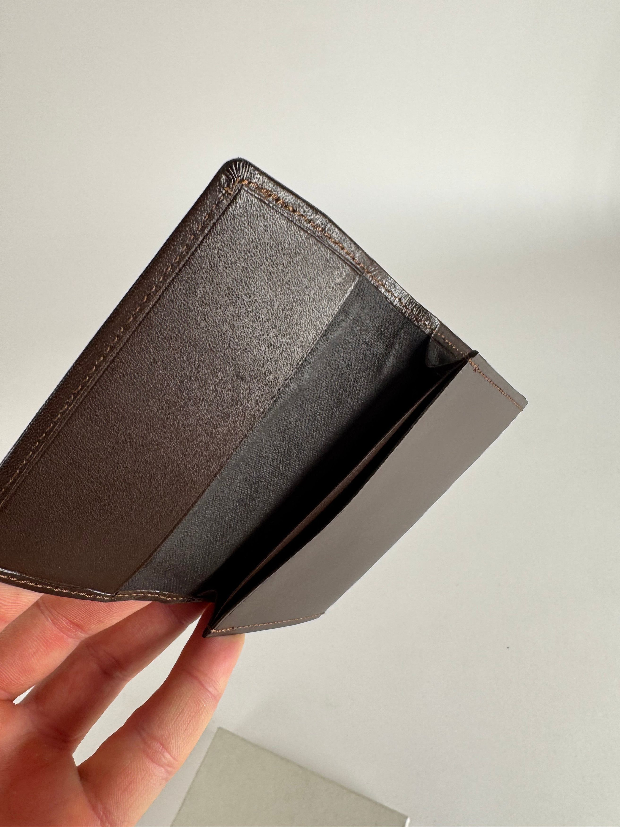 Issey Miyake Vintage Leather Card Holder Brown Size ONE SIZE - 5 Thumbnail