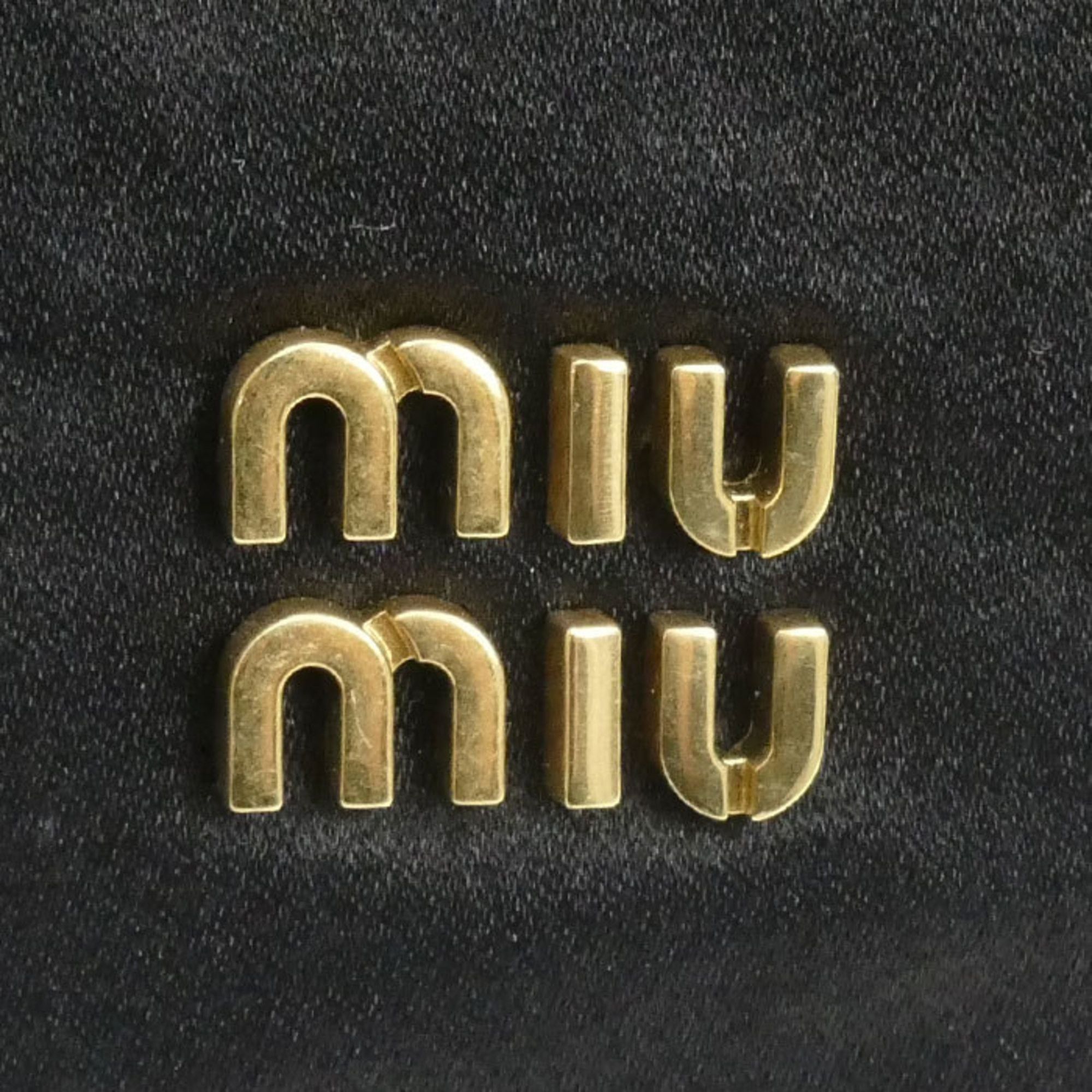 Miu Miu MIUMIU Duchess Pouch Black 5NG010 2CTB F0002 Women's Size ONE SIZE - 6 Thumbnail