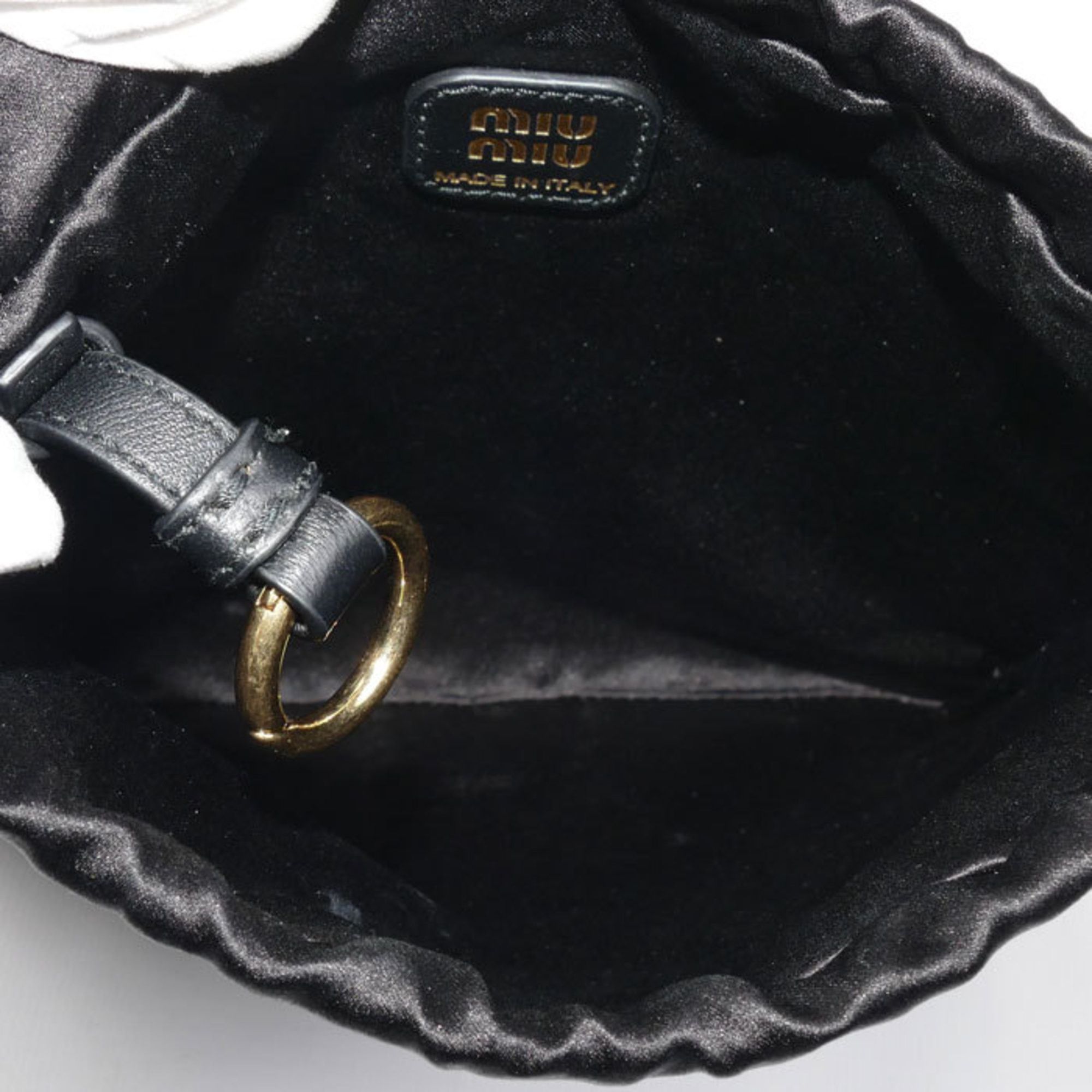 Miu Miu MIUMIU Duchess Pouch Black 5NG010 2CTB F0002 Women's Size ONE SIZE - 3 Thumbnail