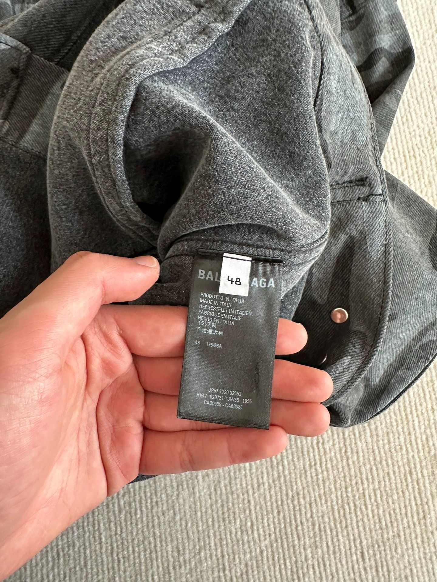 Balenciaga Balenciaga 21SS Camo Denim Jacket - dmc Size US XL / EU 56 / 4 - 2 Thumbnail