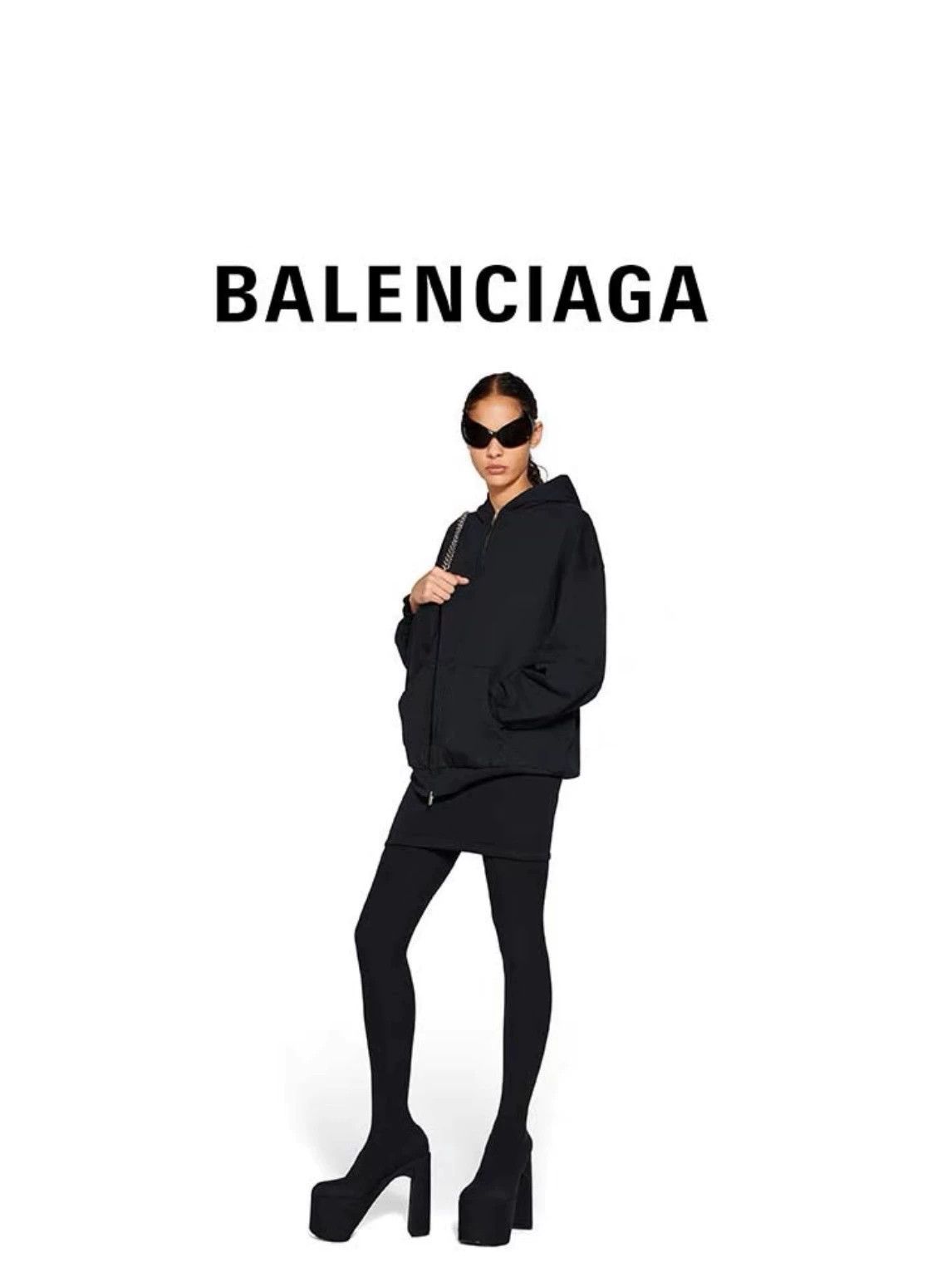 Balenciaga Balenciaga Distressed Black Zip Jacket - dmc Size US S / EU 44-46 / 1 - 5 Thumbnail