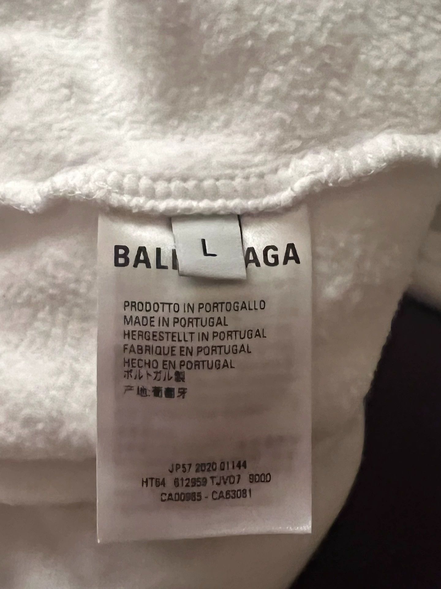 Balenciaga Balenciaga Logo Print White Hoodie - dmc Size US L / EU 52-54 / 3 - 5 Thumbnail