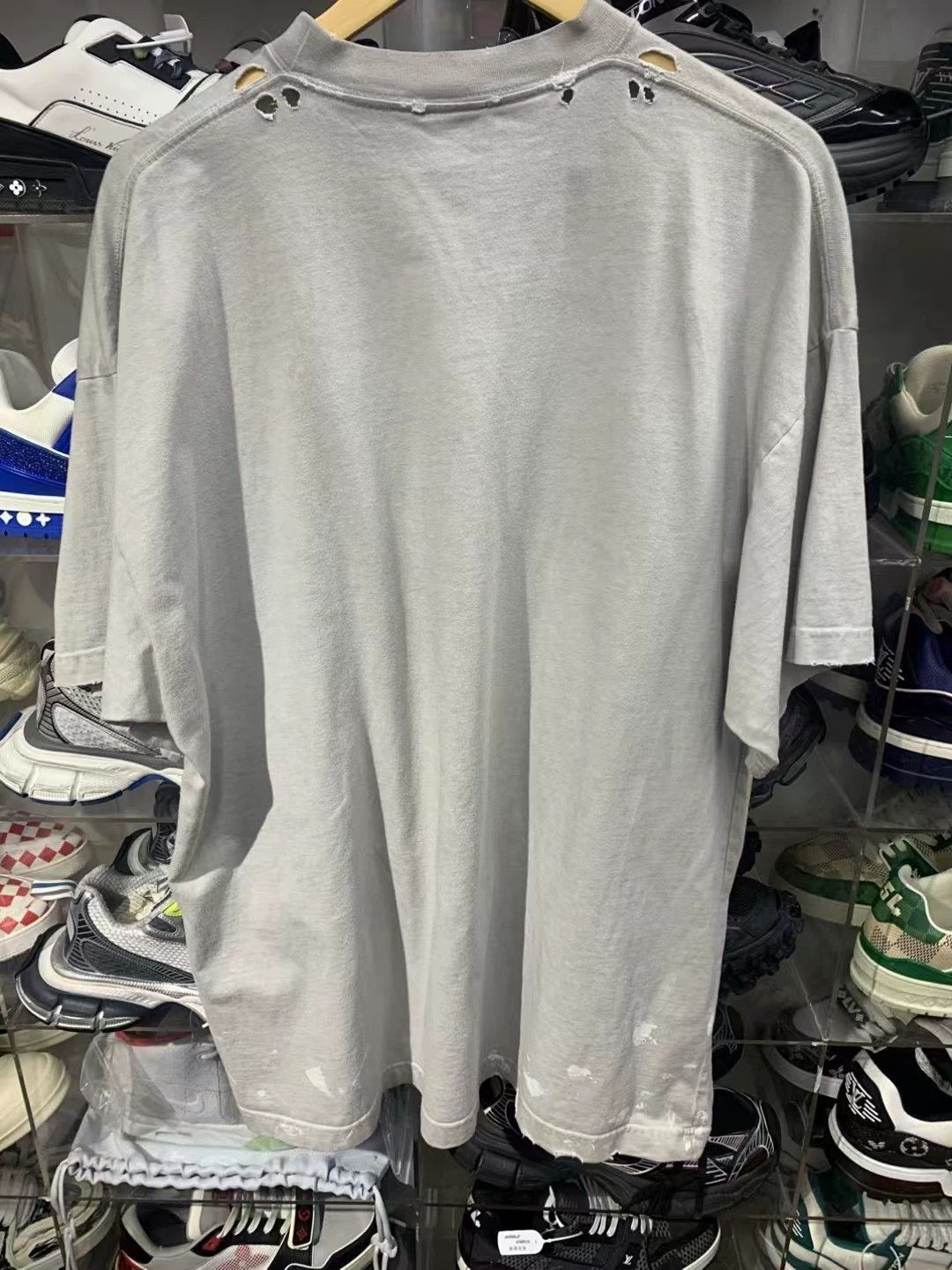 Balenciaga Balenciaga Metallica Lightning Print Tee - dmc Size US M / EU 48-50 / 2 - 2 Thumbnail